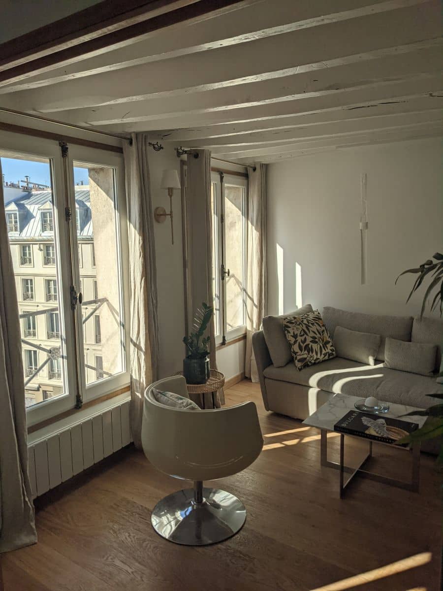 Salon studio appartement Paris