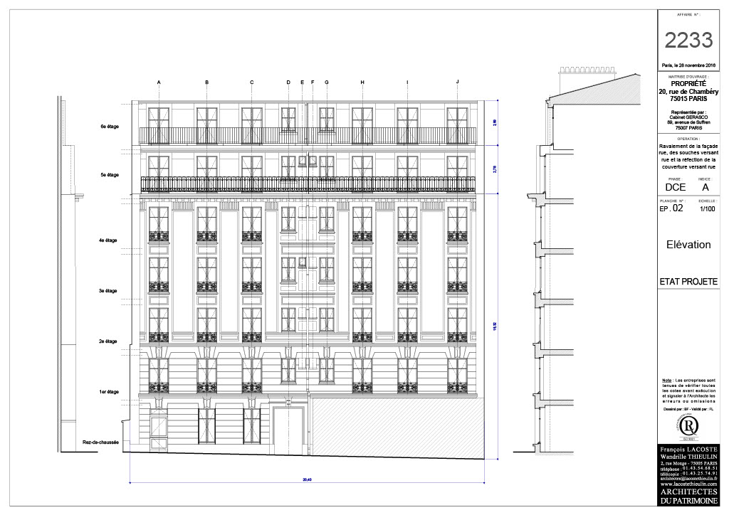 Plan ravalement Façade en enduit